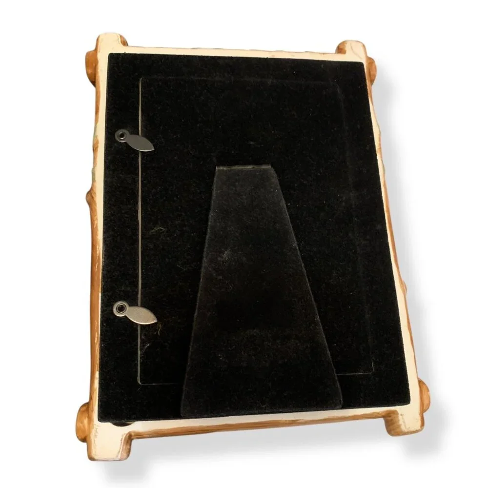 Rustic Vintage Pine Cone Ceramic Picture‎ Frame Woodland Nature Decor Cabin